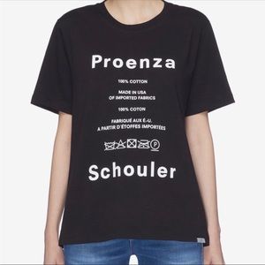 Proenza Schouler Logo Black tshirt. Size XS. Excellent condition